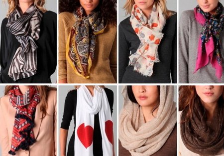 Модная новинка – тонкий шарф
